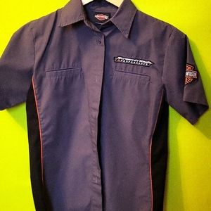 Harley davidson button down shirt
